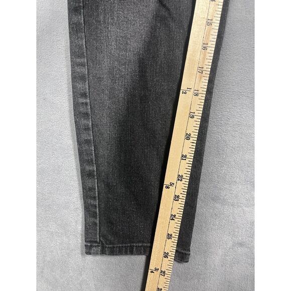 Democracy Skinny Jeans Women 14 Black Denim Mid-Rise 5-Pocket Medium Wash Preppy - Picture 7 of 8